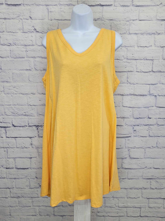 XLARGE CANTALOUPE A593137 Candace Cameron Bure Petite Sunkissed V-Neck Dress