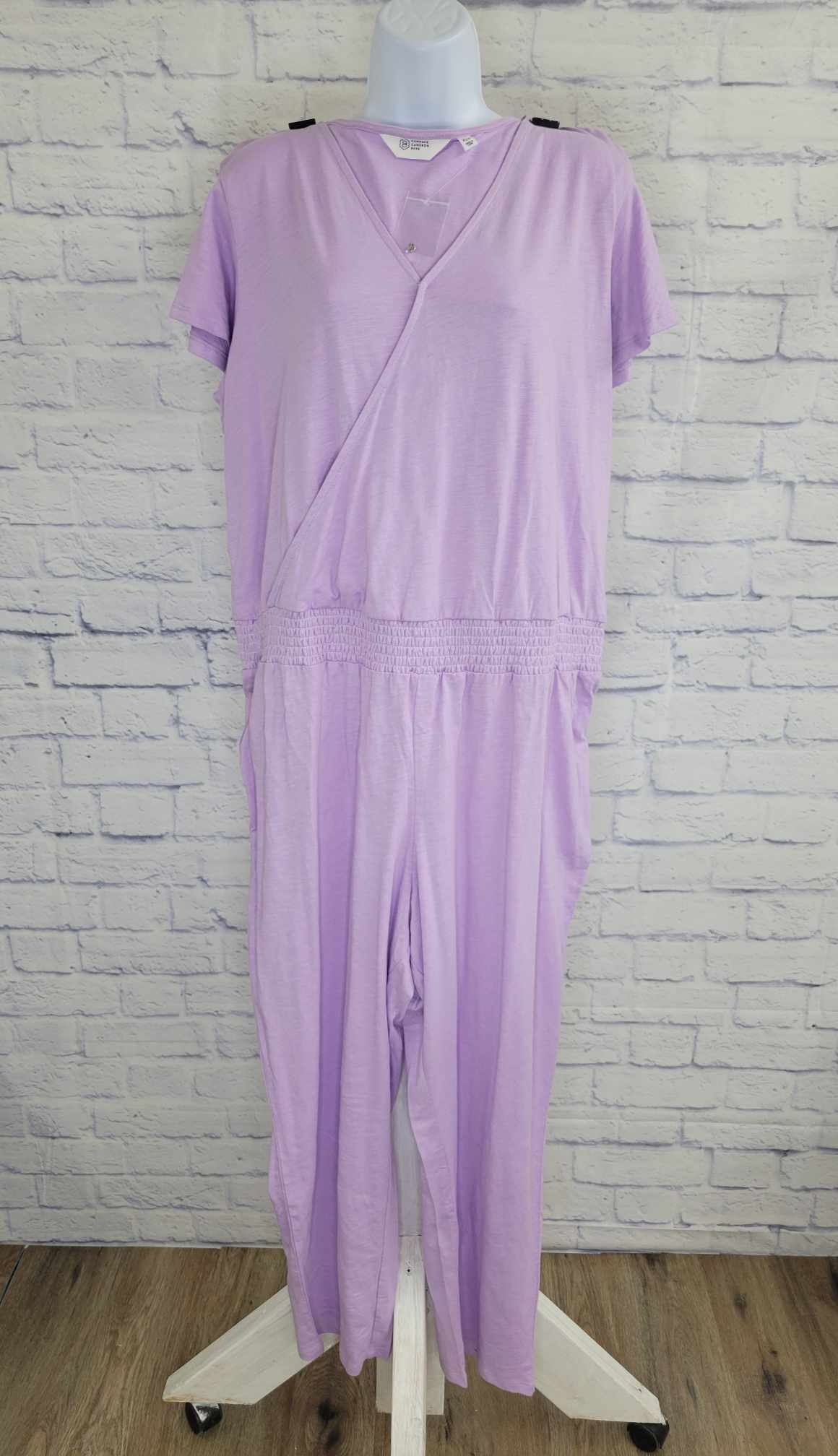 XLARGE LILAC A488159 Candace Cameron Bure Sunkissed Petite Jumpsuit