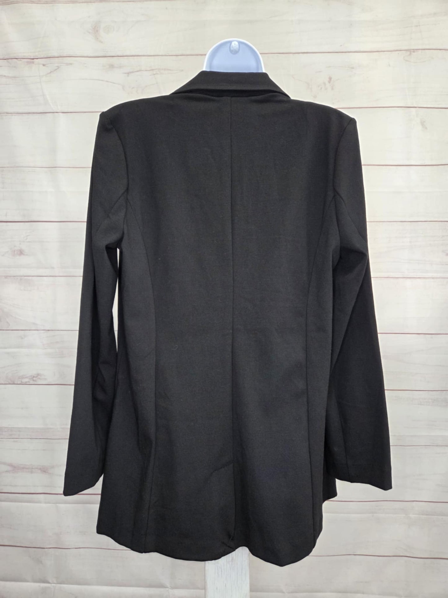 XSMALL BLACK A698061 Brandis Dress Out Loud Confidence Crepe Blazer