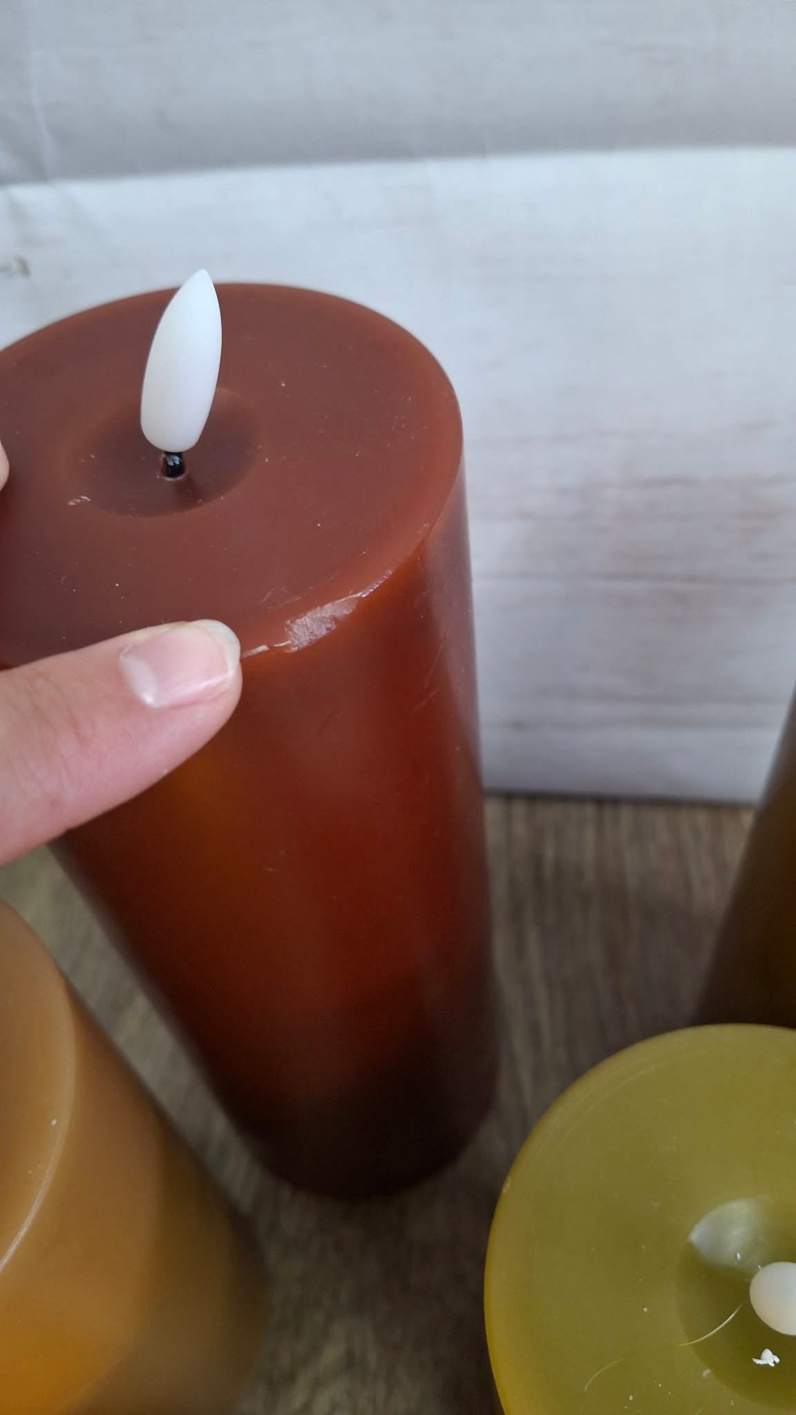 Home Reflections 5-pc Flameless Pillar Candles with Gift Box