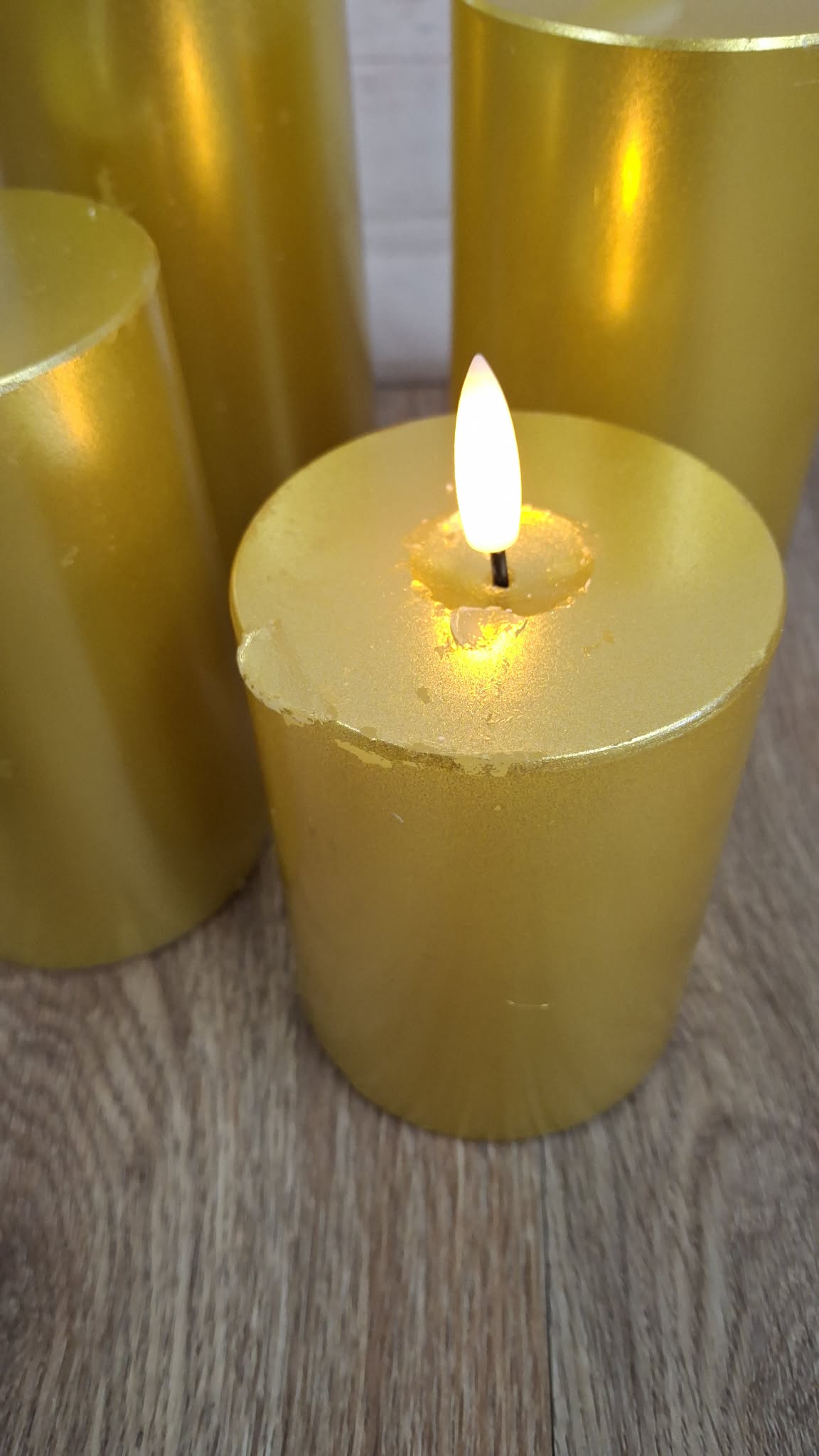 Home Reflections 4-pc Flameless Pillar Candles with Gift Box