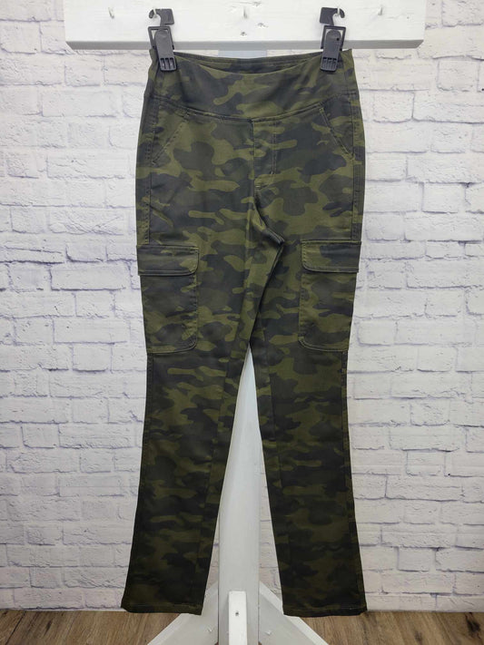 4R GREEN CAMO A518274 Belle by Kim Gravel Regular TripleLuxe Twill Pants