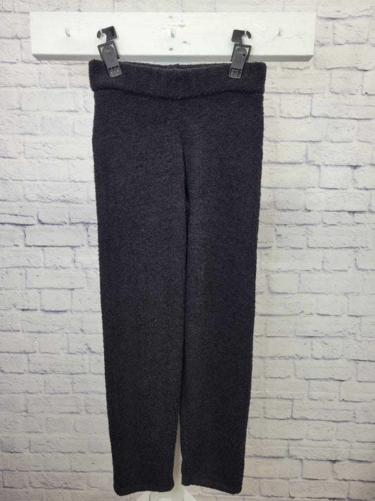 XSMALL BLACK A462033 Modern Soul Regular Chenille Tapered Pants