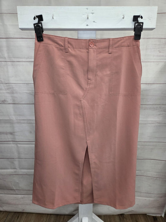 16P PINK A692405 Me by Jennie Garth Petite Mesa Utility Maxi Skirt