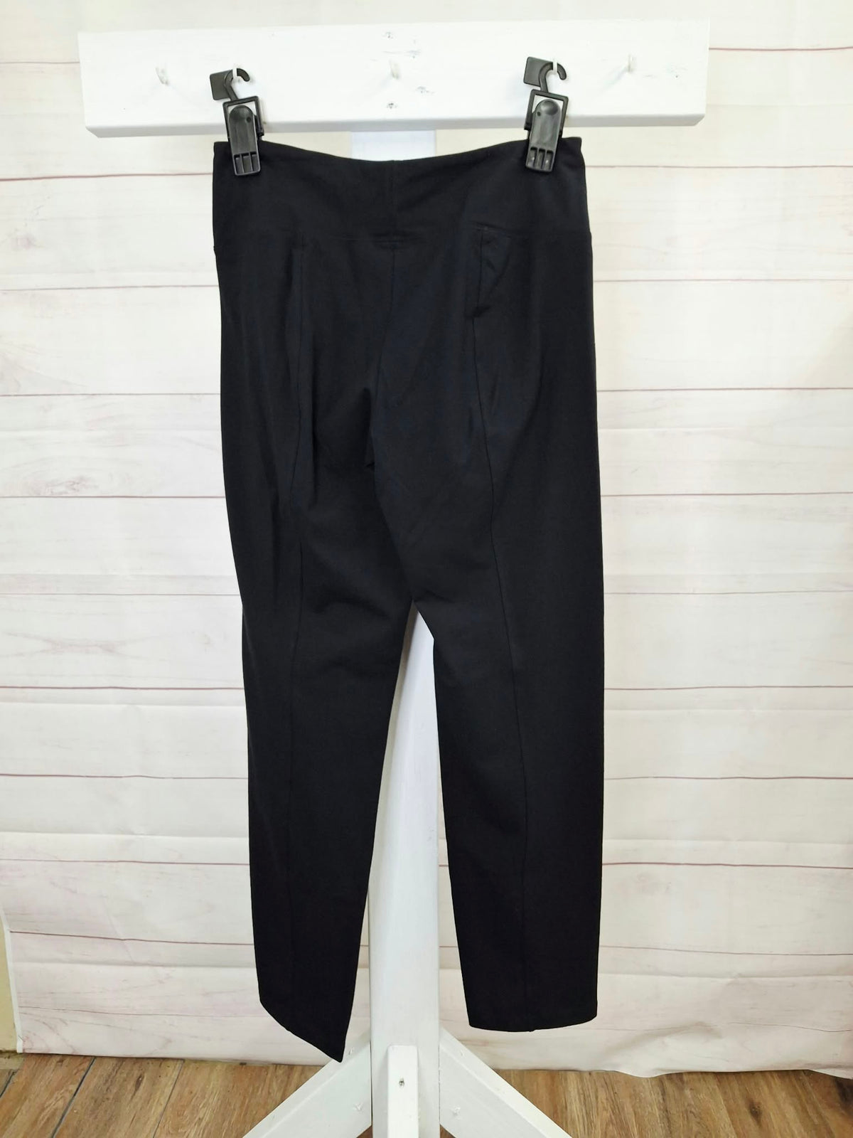 SMALL BLK A374339 Women w/ Control Regular Tummy Control TUSHY LIFTER Slim Pants