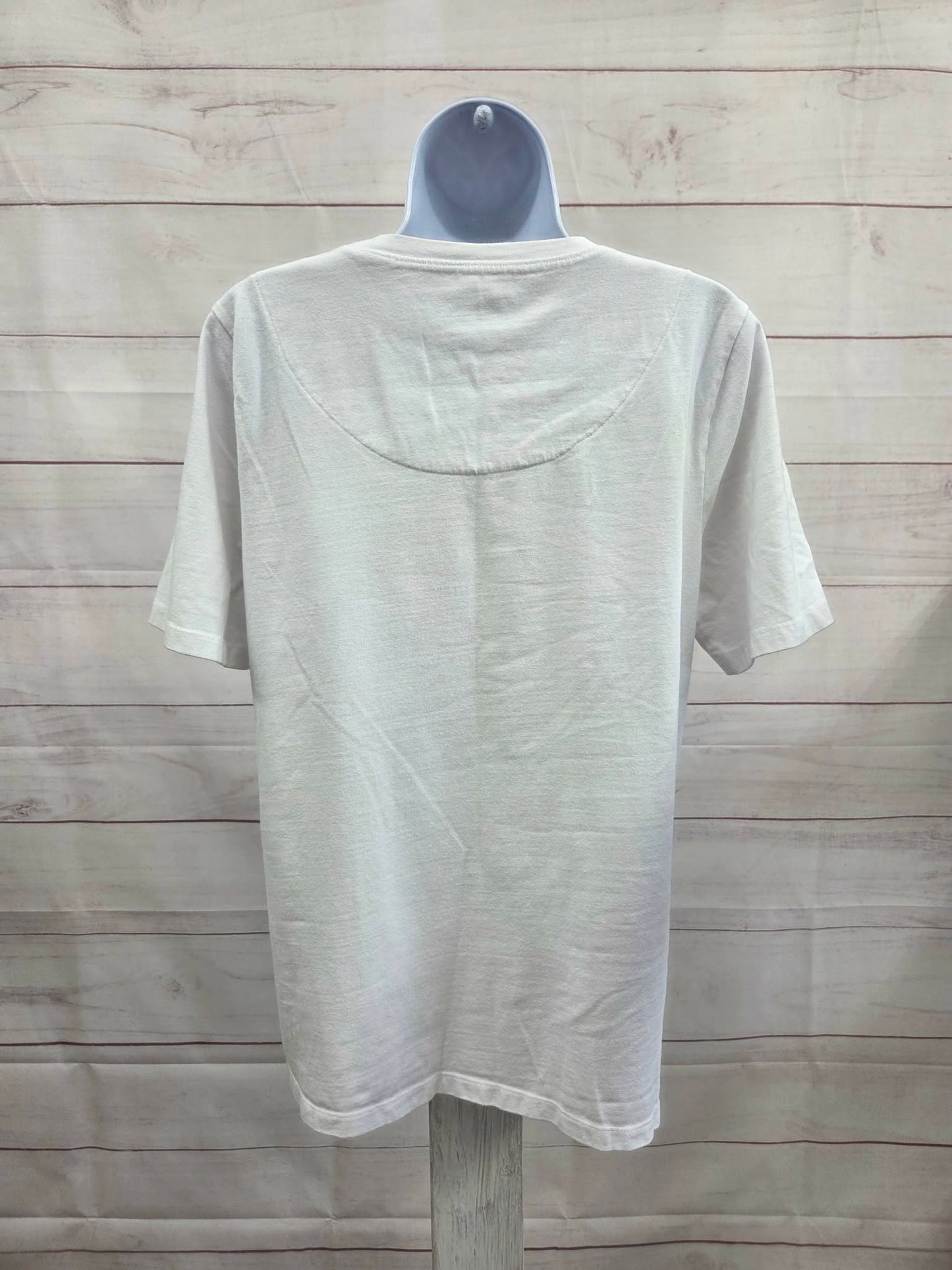 MEDIUM WHITE A489043 Denim & Co. Perfect Jersey Americana Top
