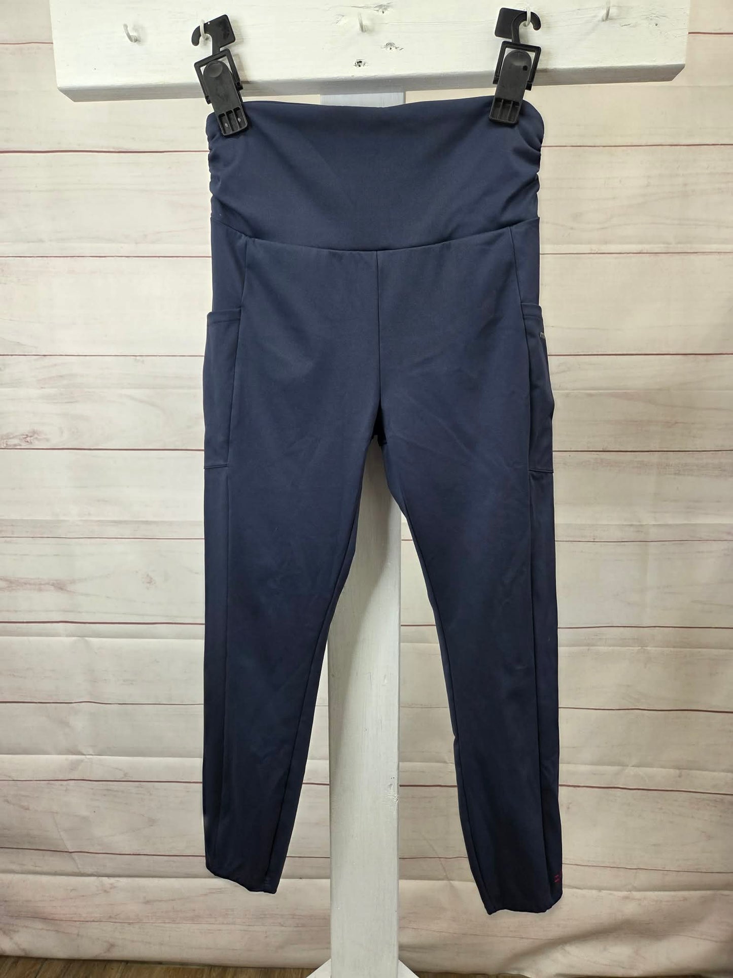 SMALL INDIGO A380143 MIND BODY LOVE by Peace Love World Regular Ruched Waist Leggings