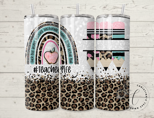 Teacher Life Leopard - Personalized