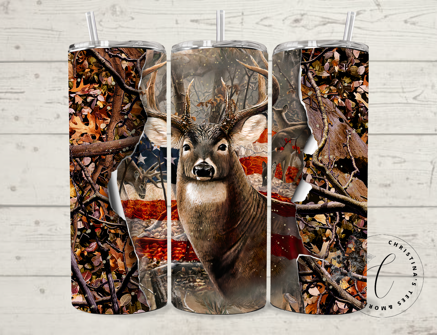 Buck American Flag Camo