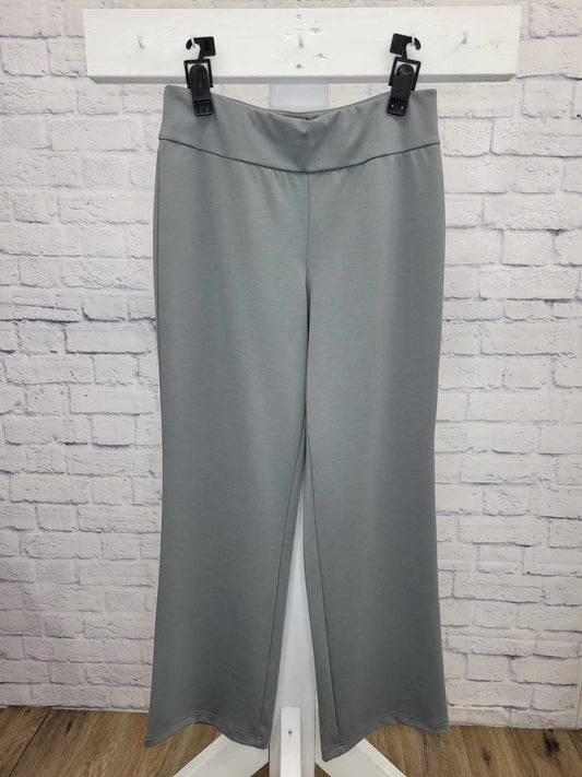 SMALL GREY A342761 Bob Mackie Length Pontichine Straight Leg Pants