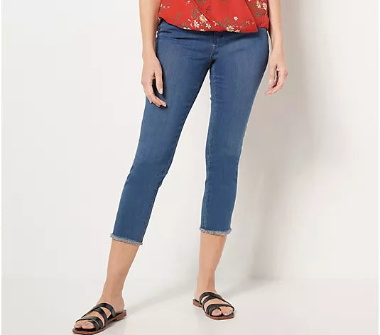 RINSE WASH A475531 Belle by Kim Gravel Regular Primabelle Crop Jeans (MULTIPE SIZES AVAILABLE)