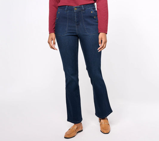 DARK INDIGO A617222 Belle by Kim Gravel Regular TripleLuxe Denim Jean (MULTIPLE SIZES AVAILABLE)