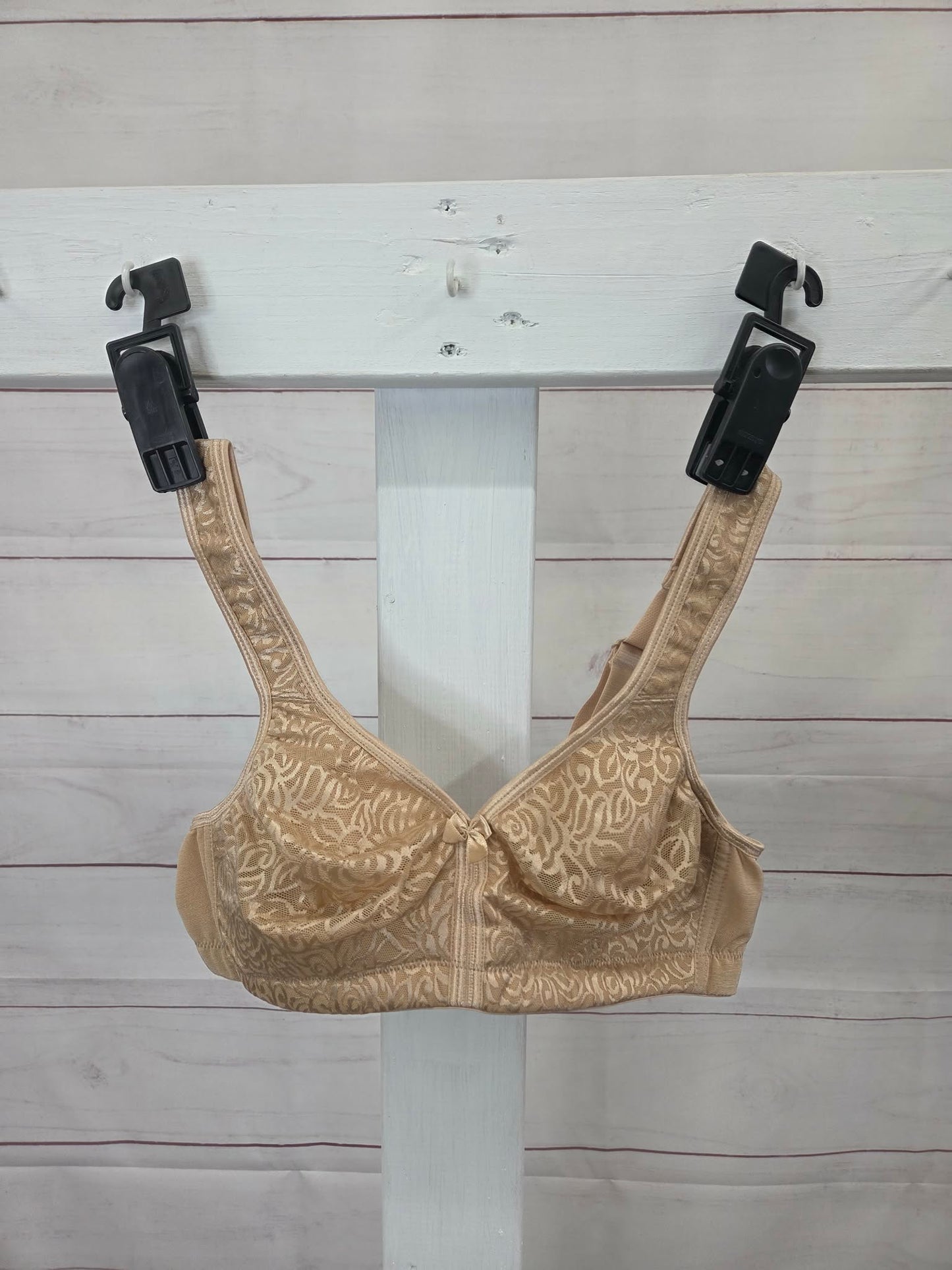34C BEIGE A679228 Breezies Wild Rose Seamless Wirefree Support Bra - Core