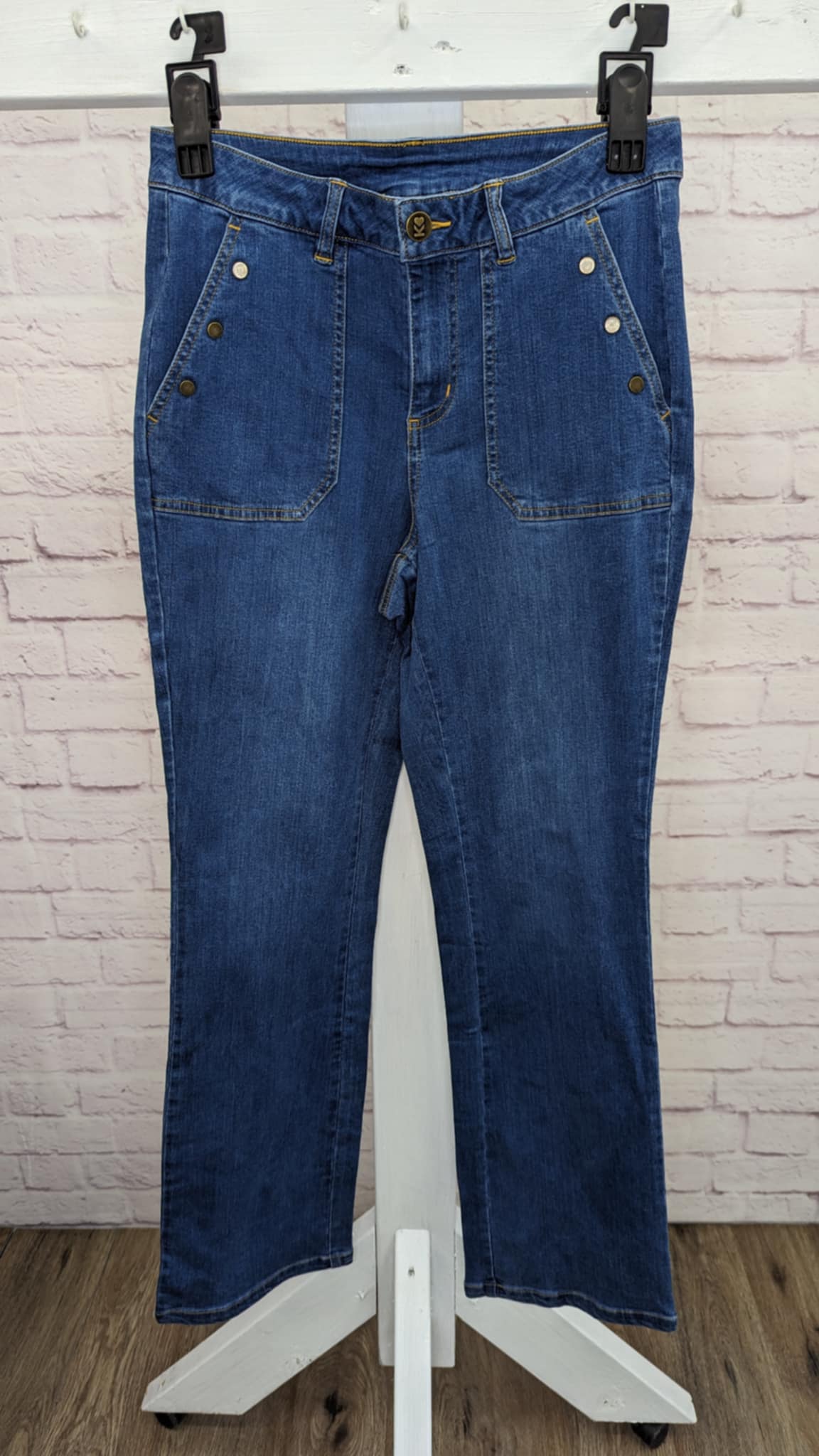 MED. WASH A617222 Belle by Kim Gravel Regular TripleLuxe Denim Jean (MULTIPLE SIZES AVAILABLE)