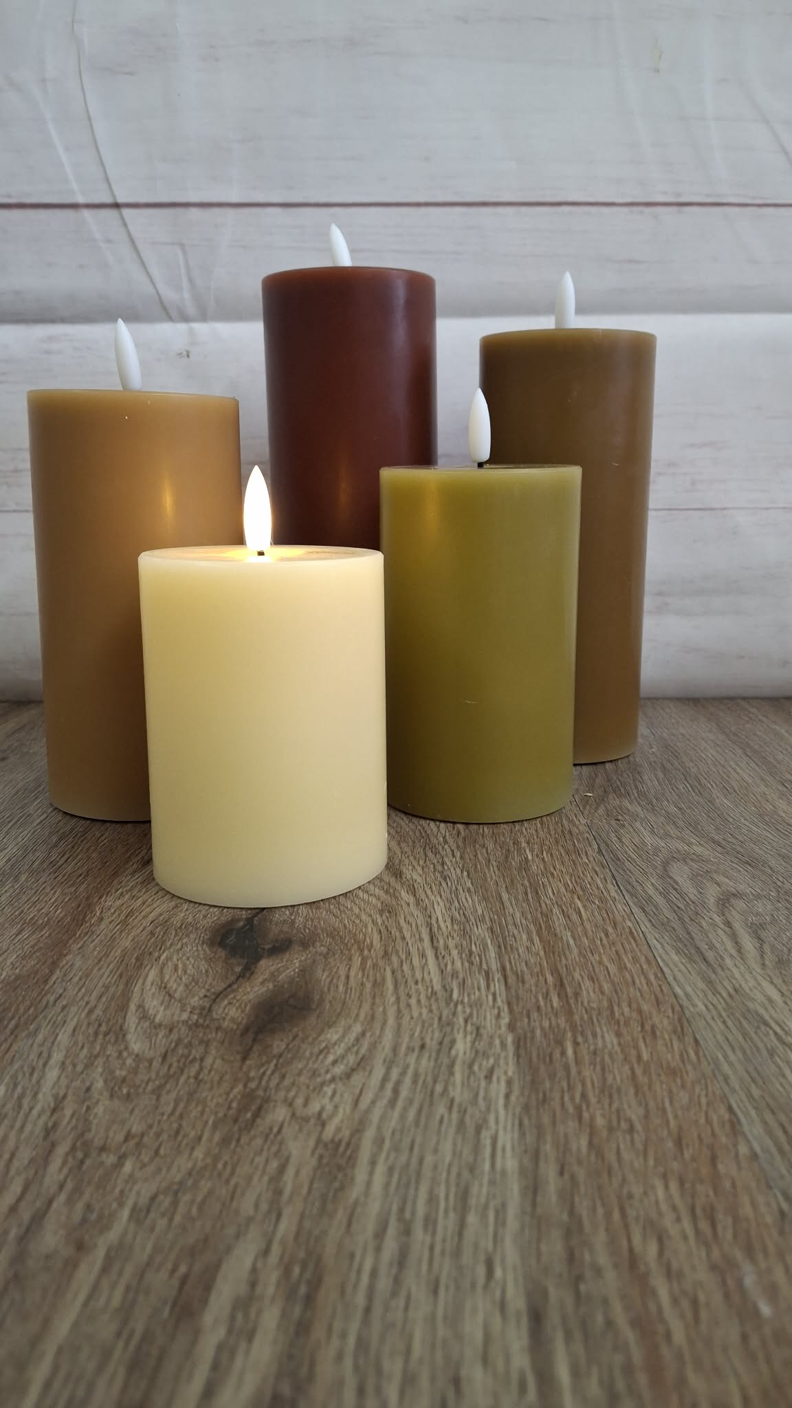 Home Reflections 5-pc Flameless Pillar Candles with Gift Box