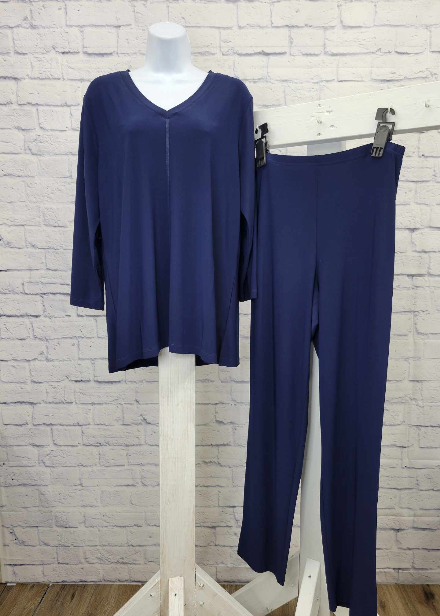 XSM NAVY A518208 Attitudes by Renee TALL Como Jersey 3Pc Wardrobe Warrior Set