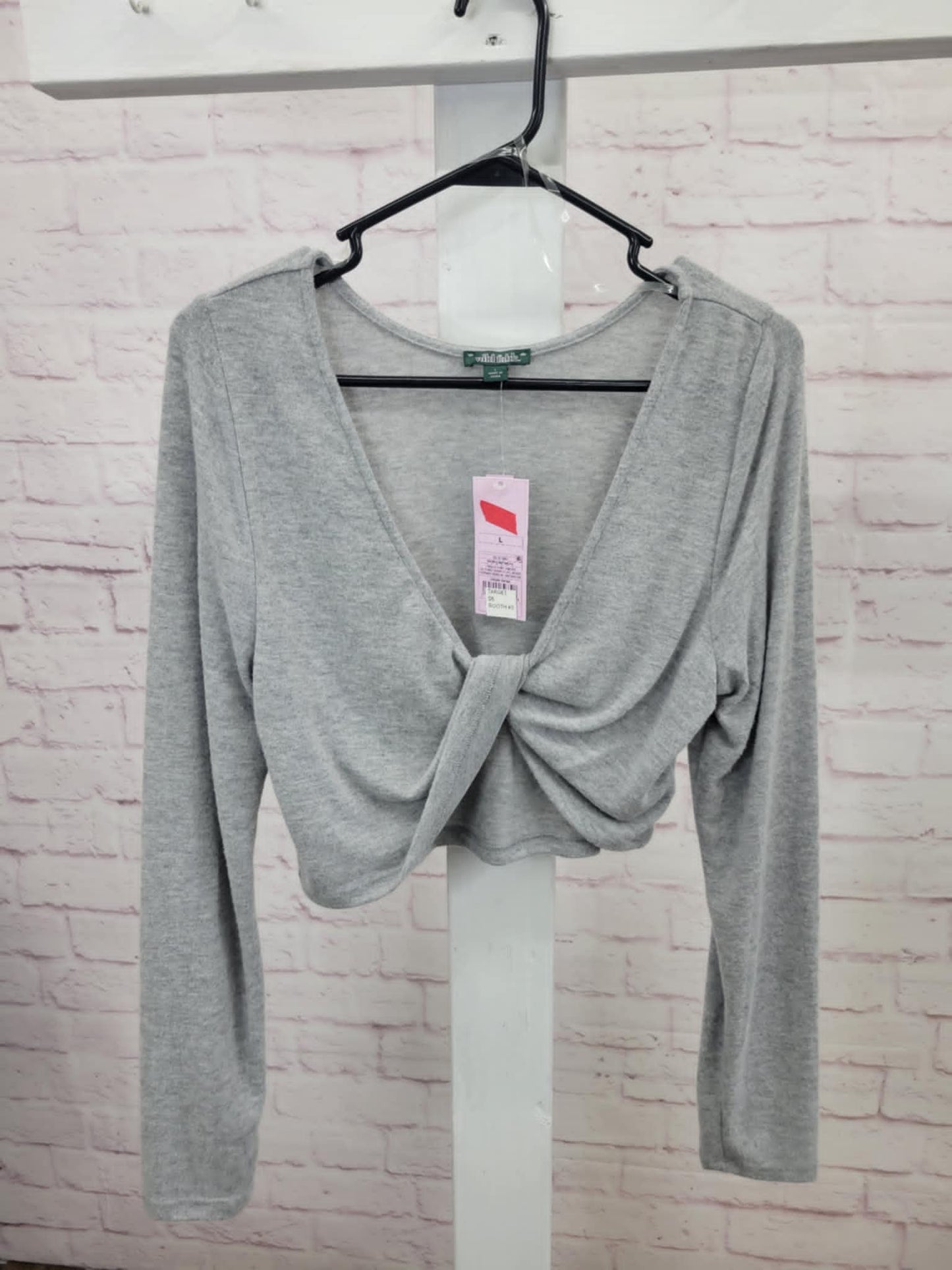 LARGE GREY SWEATER KNIT SHRUG