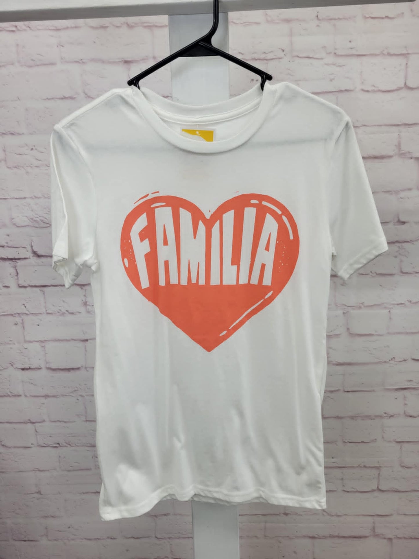 XSMALL WHITE FAMILIA GRAPHIC TEE