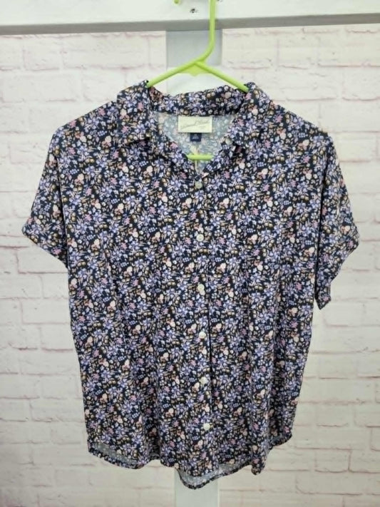 XSMALL FLORAL BUTTON UP