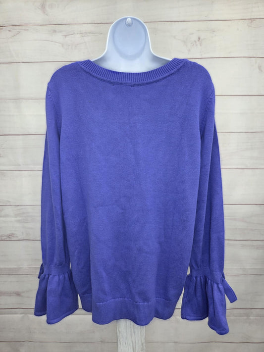 SMALL IRIS A703189 Attitudes by Renee Ballet Neck Bow Sleeve Sweater