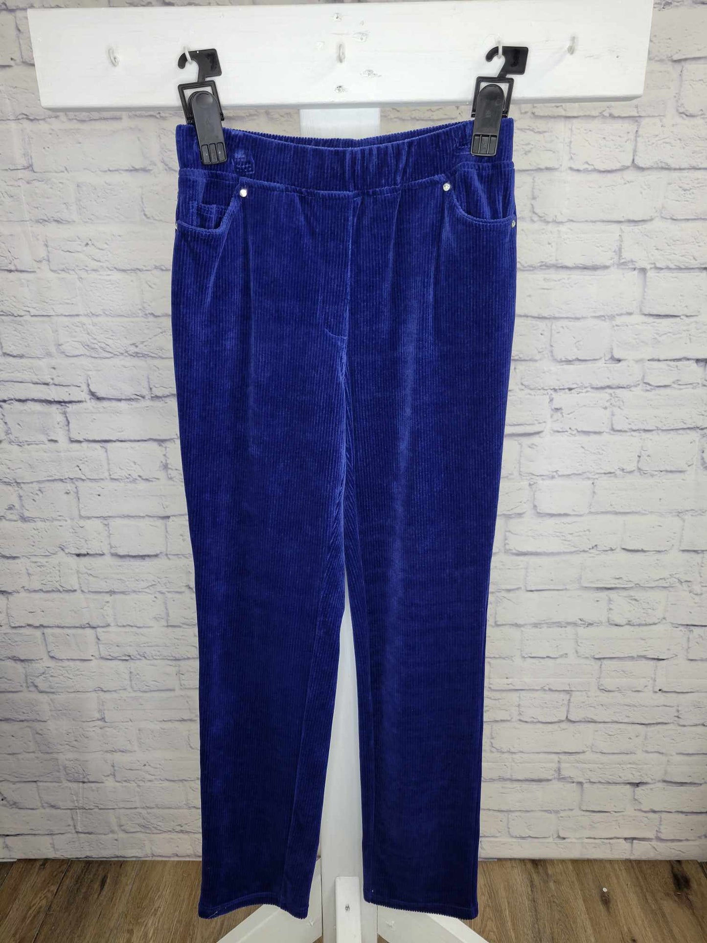 XXSMALL NAVY A341781 Quacker Factory Regular Corduroy Straight Leg Pants w Pockets