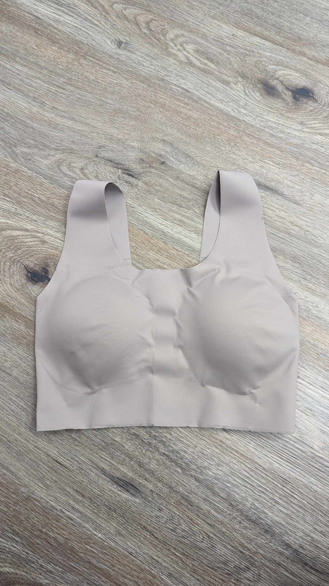 SMALL TAUPE A397080 Breezies Invisible Comfort Soft Stitch Wirefree Bra