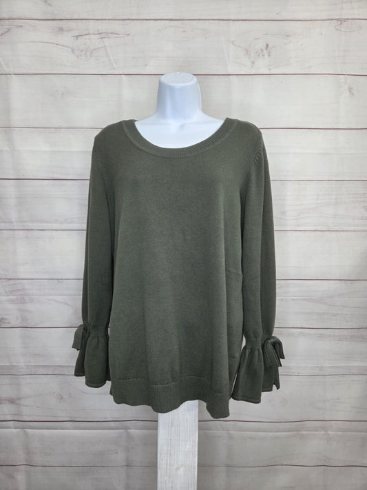 SMALL THYME A703189 Attitudes by Renee Ballet Neck Bow Sleeve Sweater
