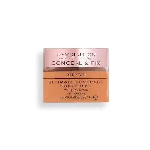 Revolution Conceal and Fix Ultimate Coverage Concealer Deep Tan