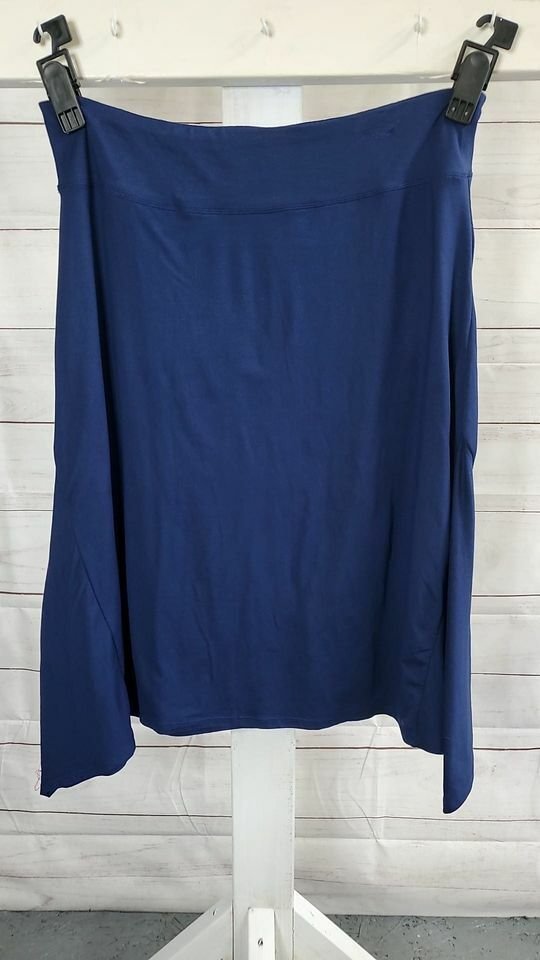 XLARGE NAVY A346869 Cuddl Duds Flexwear Handkerchief Hem Skirt