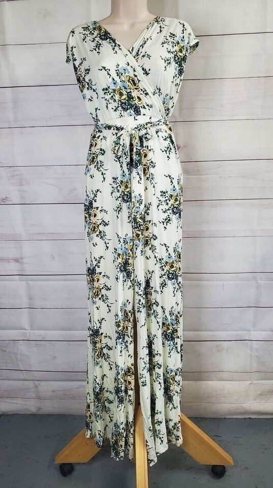 MEDIUM IVORY A378119 Laurie Felt Regular Knit Floral Jumpsuit