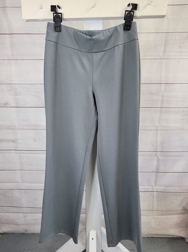 SMALL GREY A342761 Bob Mackie Length Pontichine Straight Leg Pants