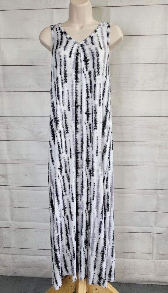 XSMALL BLACK A392935 Koolaburra by UGG Stretch Modal V-Neck Tank Dress