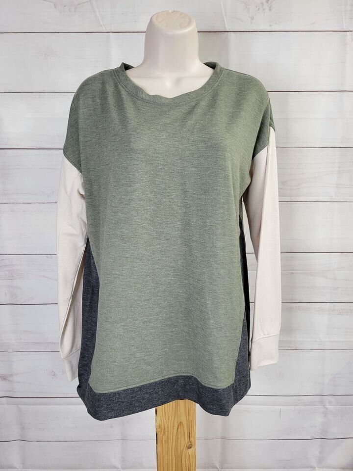 SMALL MOSS A452062 Cuddl Duds Comfortwear Long Sleeve Crew Neck Top