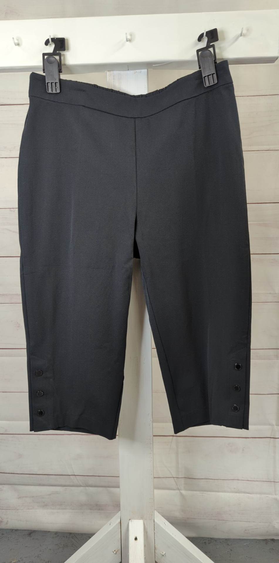 14T BLACK A496172 Isaac Mizrahi Live! Tall 24/7 Stretch Slim Pedal Pusher
