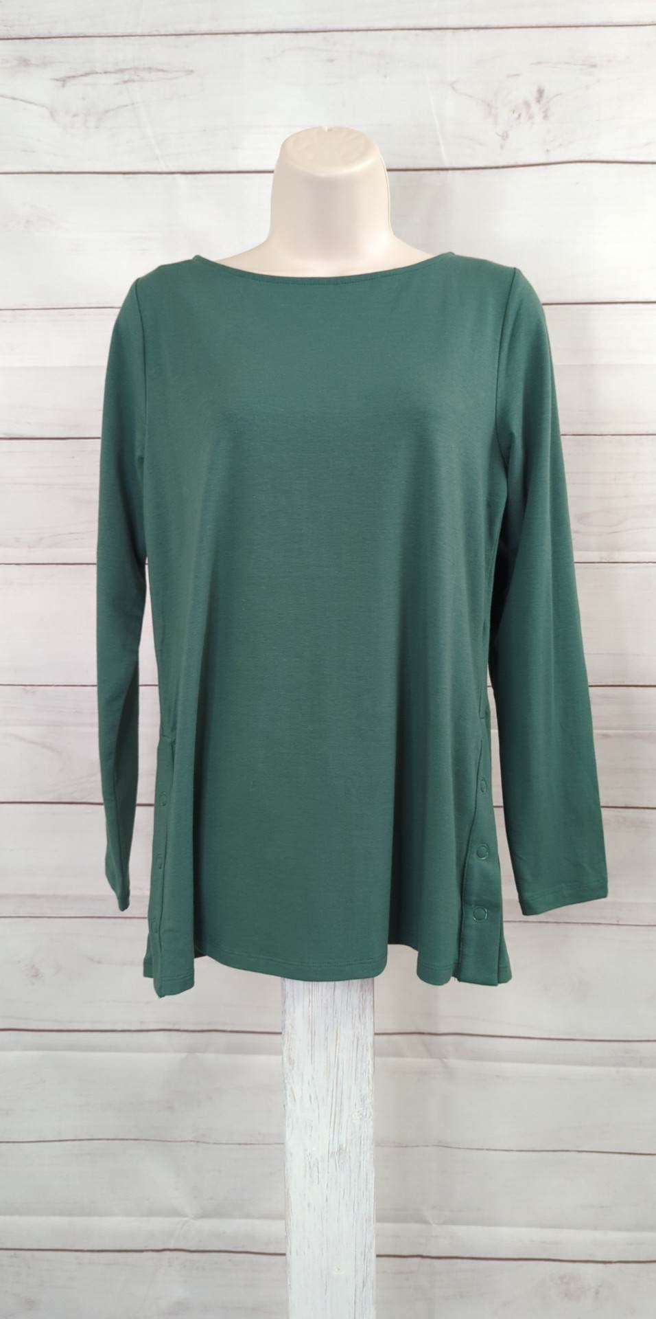 XSMALL CEDAR A515230 Joan Rivers Knit Swing Top with Side Snaps