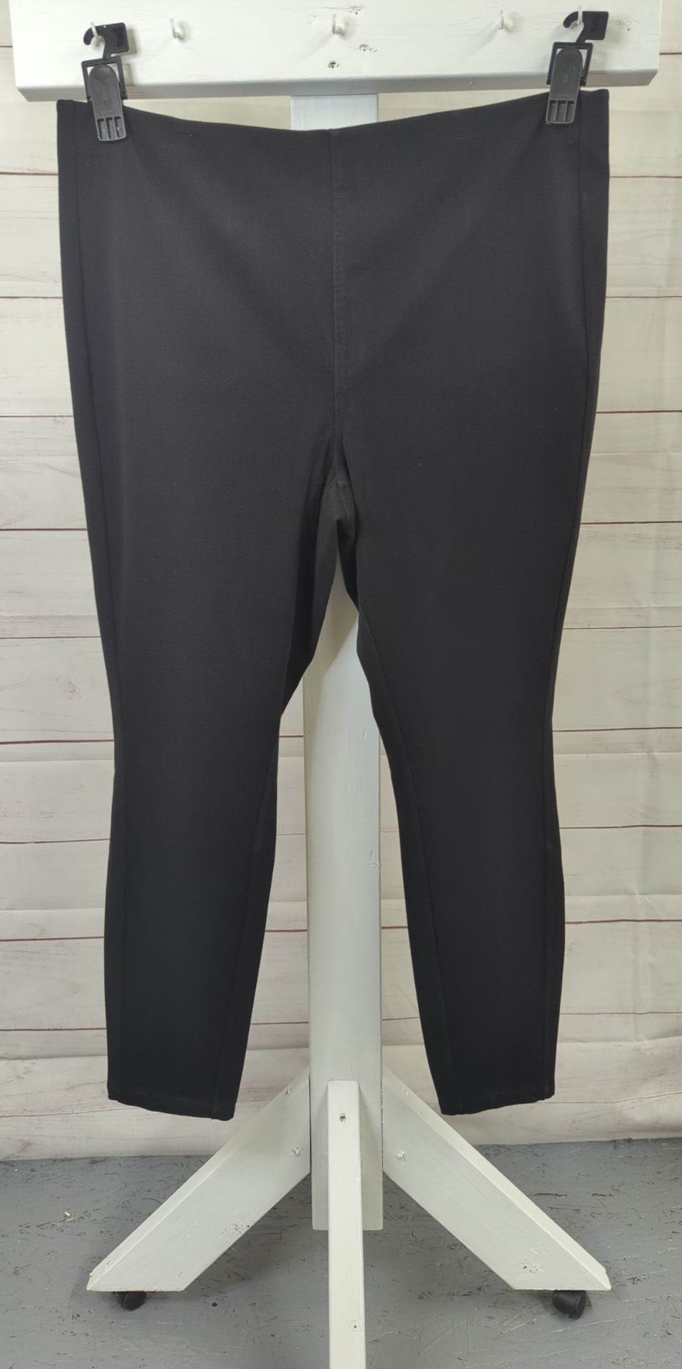 XLARGE BLACK A518991 Encore by Idina Menzel Regular Knit Denim Legging