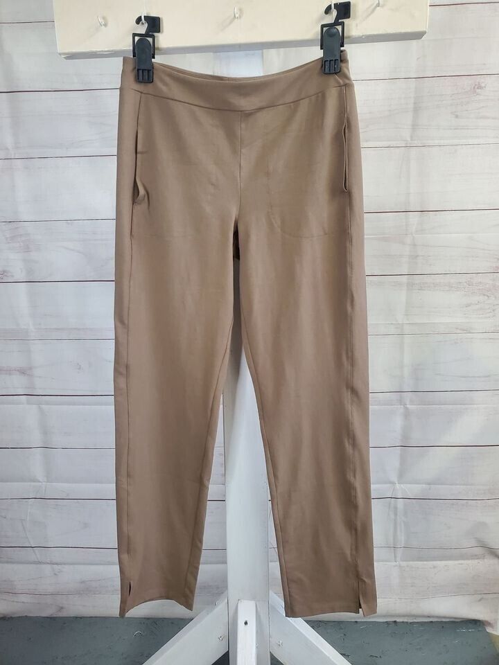 XXSMALL TAUPE A455111 Women with Control Regular Cotton Jersey Slim Pants