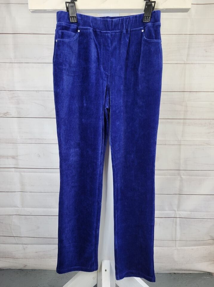 XXSMALL NAVY A341781 Quacker Factory Regular Corduroy Straight Leg Pants w Pockets